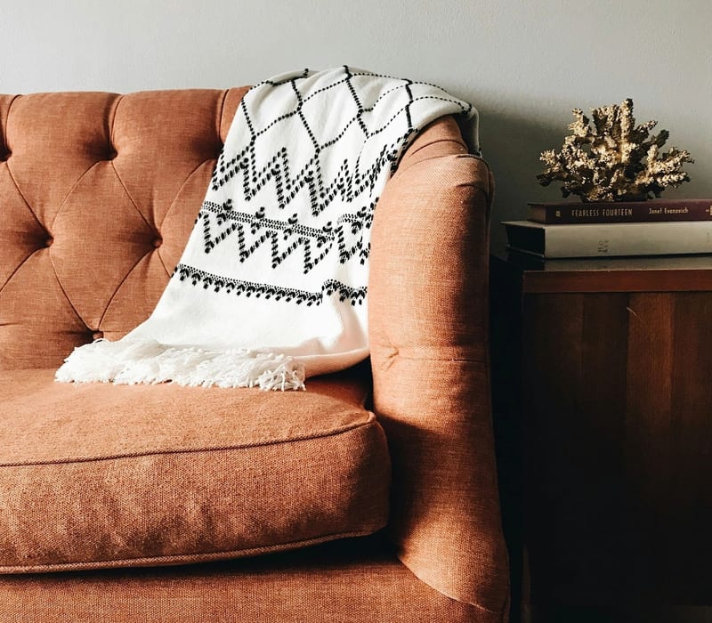 A warm mug on a cosy surface